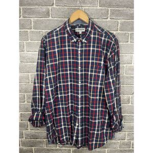 Express Men's XL Plaid Long Sleeve Button-Down Shirt Multicolor Casual